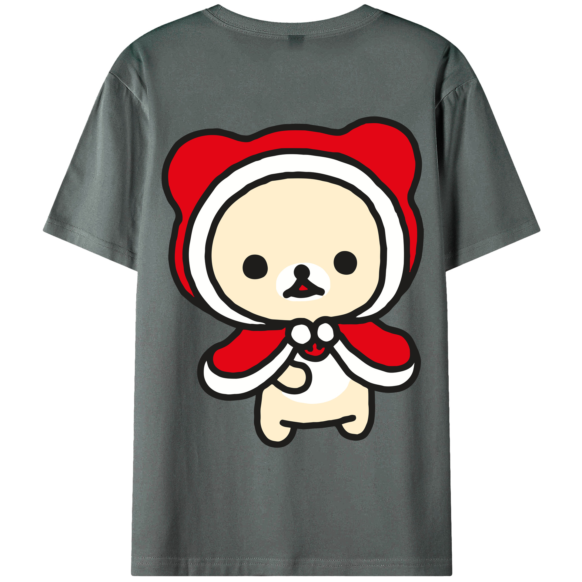 （画像用） リラックマ リラックマ キイロイトリ Rilakkuma Korilakkuma Kiiroitori 綿100％ メンズ半袖Tシャツ（バックプリント） 通気性